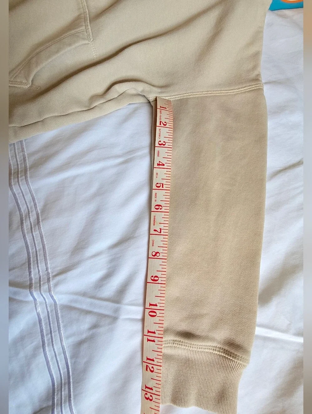 GAP Kids Hooded Pullover Sweatshirt Beige with Minor Flaw.